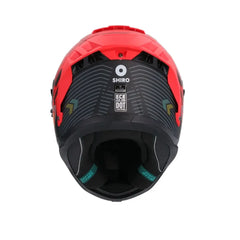 SHIRO FF939 Alpha Motociclo integrali Caschi Rosso Opaco 