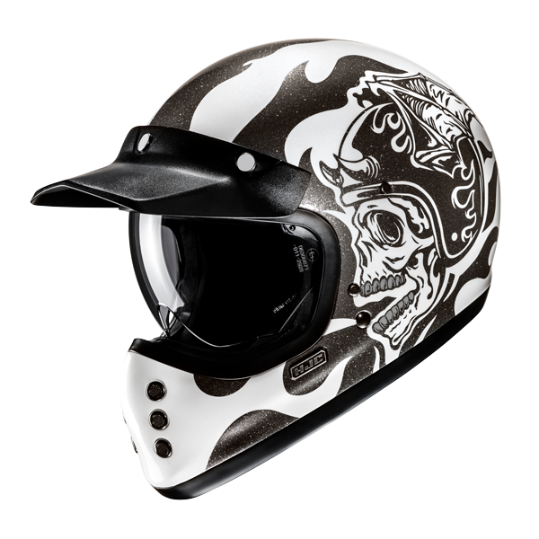 HJC V60 FLAME MC5 Moto Stile Classico Integrale Caschi