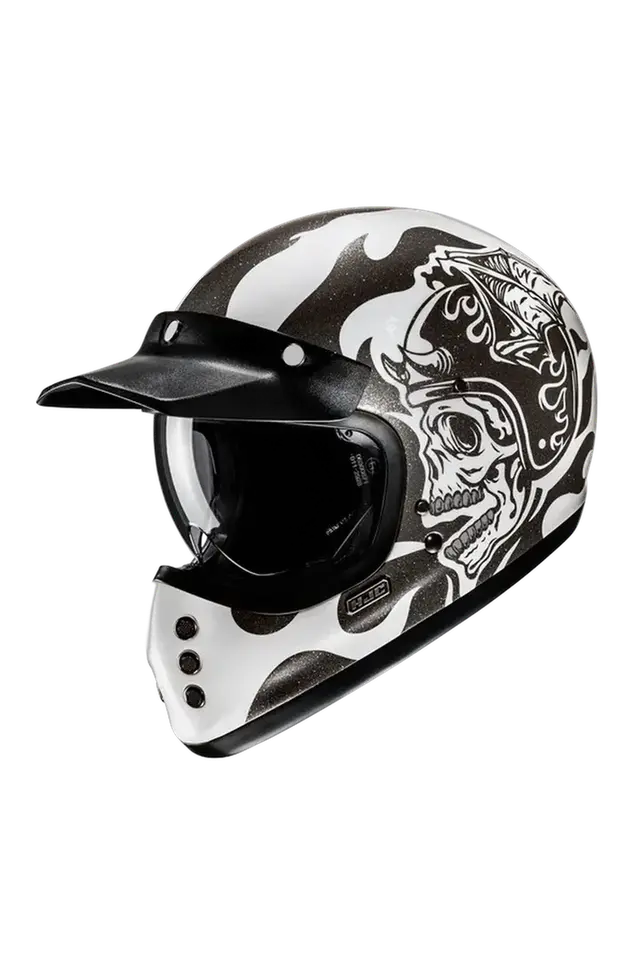 HJC V60 FLAME MC5 Moto Stile Classico Integrale Caschi 