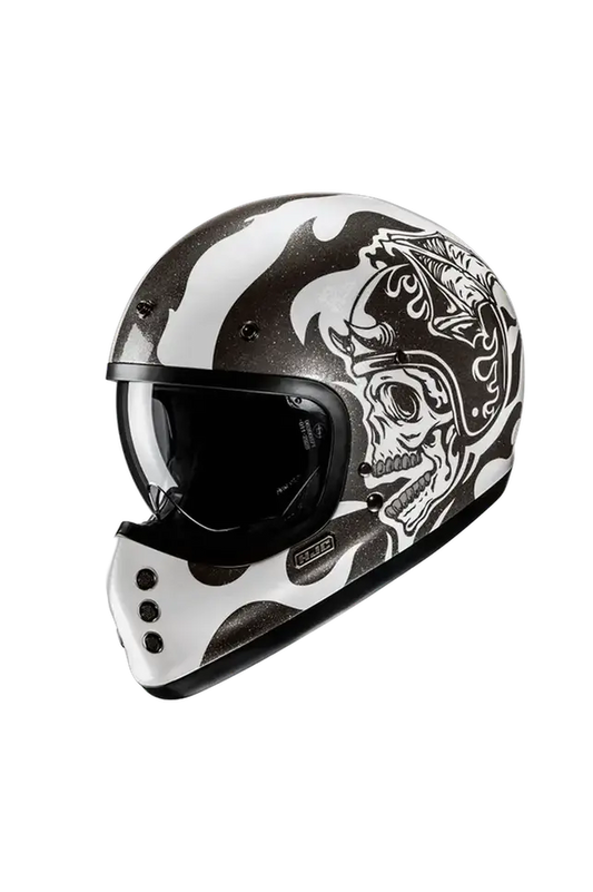 HJC V60 FLAME MC5 Moto Stile Classico Integrale Caschi 