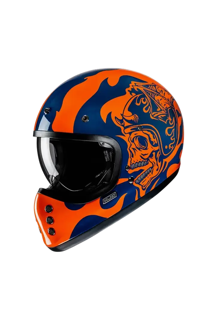 HJC V60 FLAME MC27 stile vintage Caschi moto integrali 