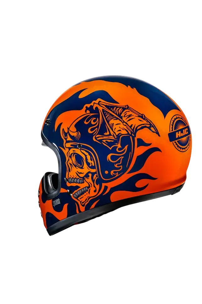 HJC V60 FLAME MC27 stile vintage Caschi moto integrali 