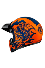 HJC V60 FLAME MC27 stile vintage Caschi moto integrali 