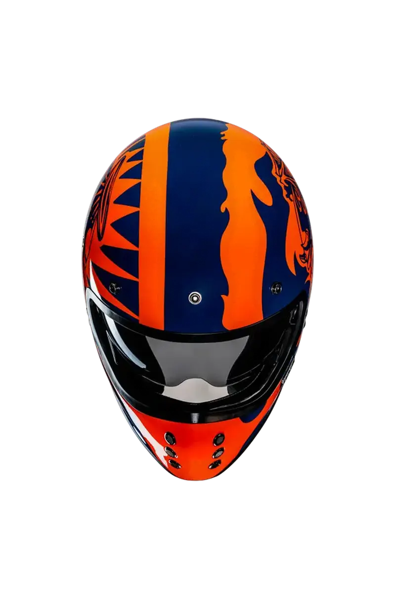 HJC V60 FLAME MC27 stile vintage Caschi moto integrali 