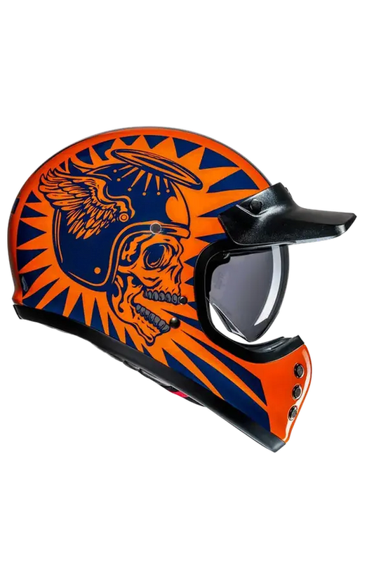 HJC V60 FLAME MC27 stile vintage Caschi moto integrali 