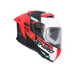 SHIRO FF939 Alpha Motociclo integrali Caschi Rosso Opaco 