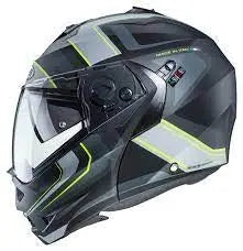 CABERG-Casco DUKE 2 TOUR MATT BLACK/YELLOW /ANTHRA/SILV
