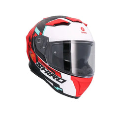 SHIRO FF939 Alpha Motociclo integrali Caschi Rosso Opaco 
