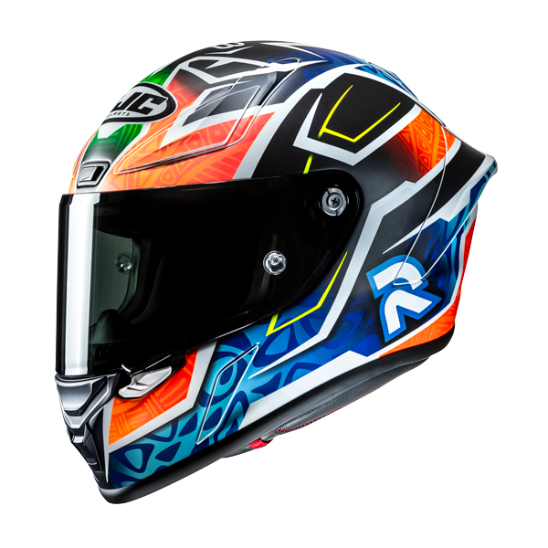 HJC RPHA 1 Binder Replica MC27SF Integrali Moto Caschi Blu Arancione