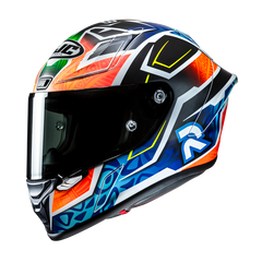 HJC RPHA 1 Binder Replica MC27SF Integrali Moto Caschi Blu Arancione