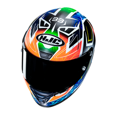 HJC RPHA 1 Binder Replica MC27SF Integrali Moto Caschi Blu Arancione