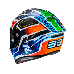 HJC RPHA 1 Binder Replica MC27SF Integrali Moto Caschi Blu Arancione