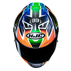HJC RPHA 1 Binder Replica MC27SF Integrali Moto Caschi Blu Arancione