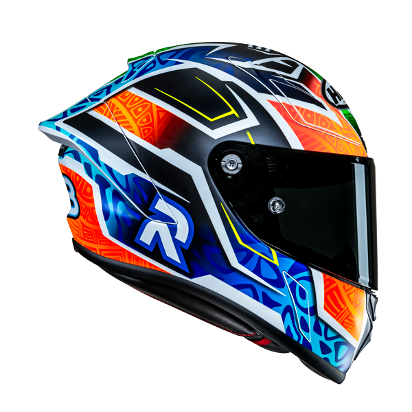 HJC RPHA 1 Binder Replica MC27SF Integrali Moto Caschi Blu Arancione