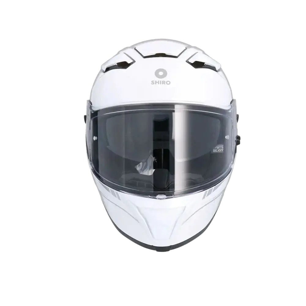 SHIRO FF950 Alpha Moto Integrali Caschi Bianco Perla 