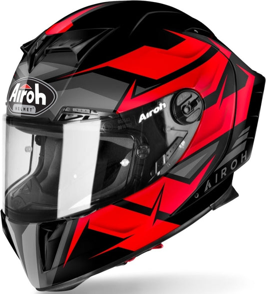 AIROH GP550 S WANDER Moto Integrali Corsa Caschi Rosso Opaco