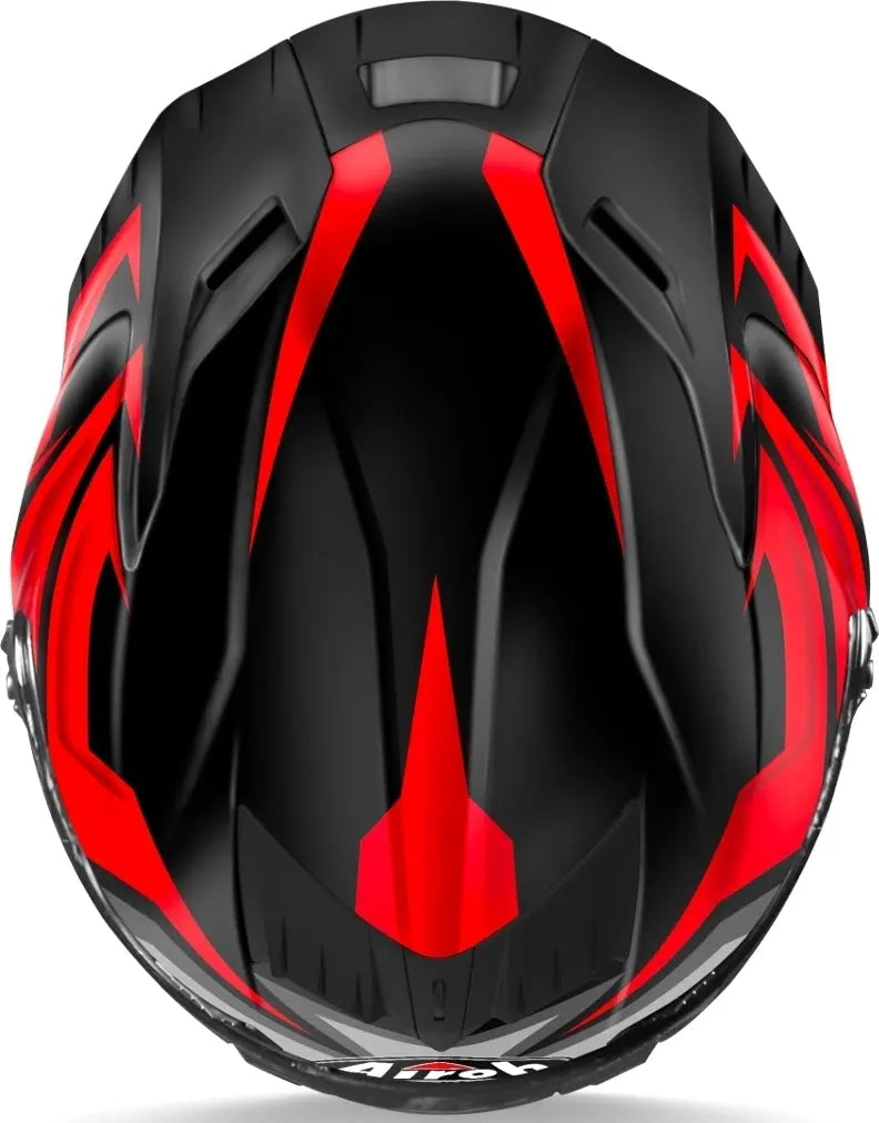 AIROH GP550 S WANDER Moto Integrali Corsa Caschi Rosso Opaco