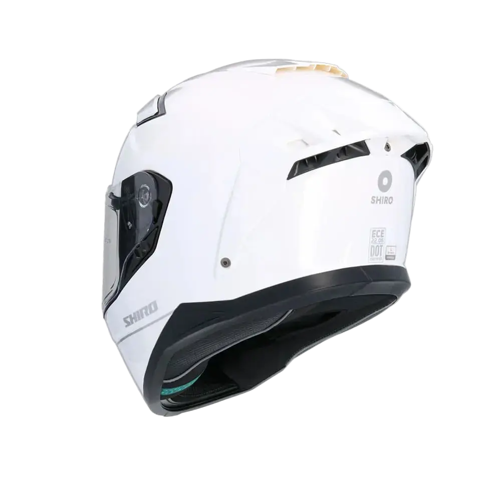 SHIRO FF950 Alpha Moto Integrali Caschi Bianco Perla 