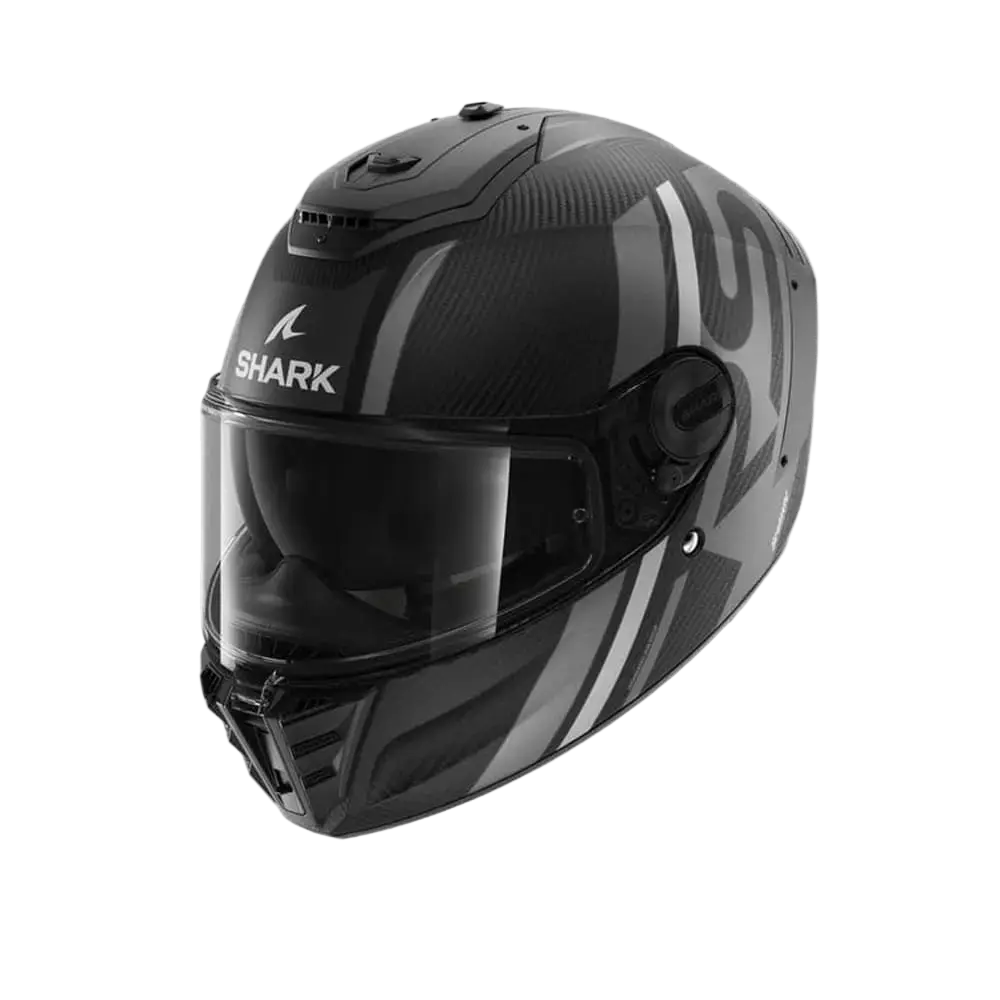 SHARK SPARTAN RS CARBON SHAWN Caschi Integrali Mat Silver Antracite 