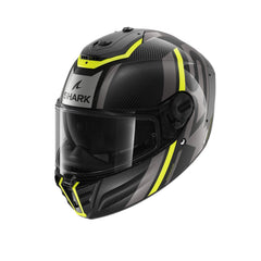 SHARK SPARTAN RS CARBON Moto Integrali Caschi Nero Grigio Giallo 