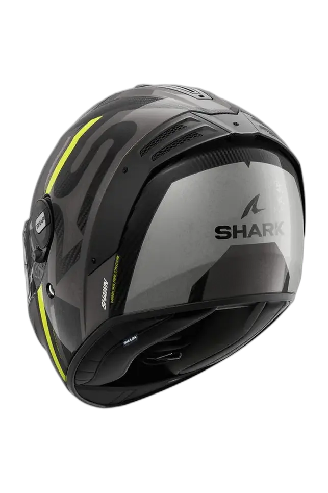 SHARK SPARTAN RS CARBON Moto Integrali Caschi Nero Grigio Giallo 