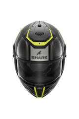 SHARK SPARTAN RS CARBON Moto Integrali Caschi Nero Grigio Giallo 
