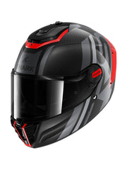 SHARK CASCO SPARTAN RS CARBON SHAWN Carbono Naranja Plata