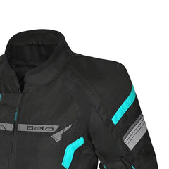 BELA - Chaqueta Textil Highland Lady Negro/Turquesa - SECURTEX MOTOR S.L (t/a MaximoMoto)