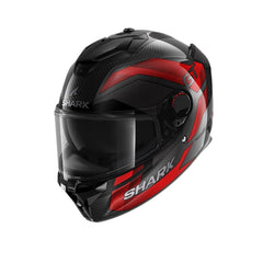 SHARK SPARTAN GT PRO RHYTHM IN CARBONIO CASCHI INTEGRALI ROSSO CROMO