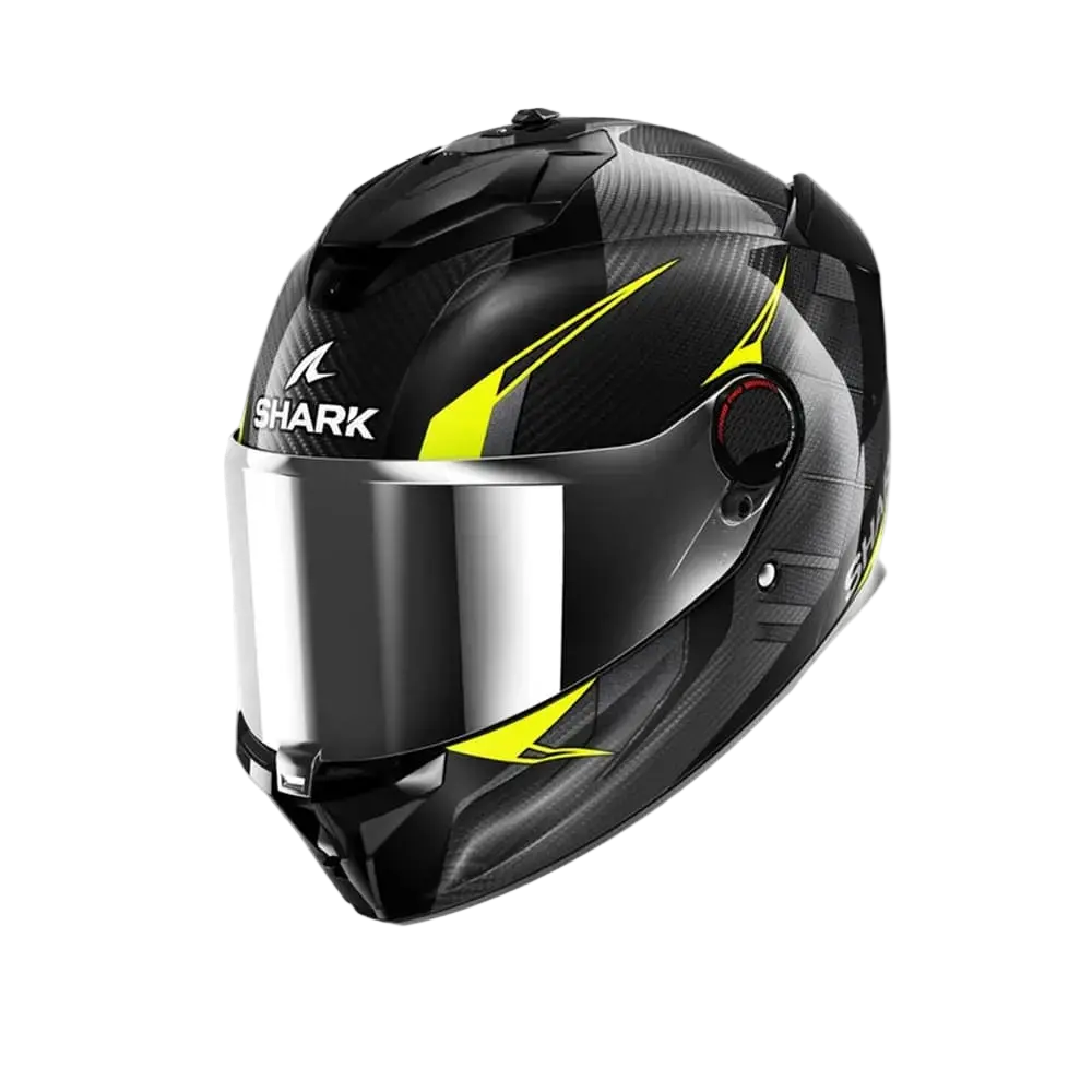 SHARK SPARTAN GT PRO Moto Integrali Caschi Carbon Nero Giallo 