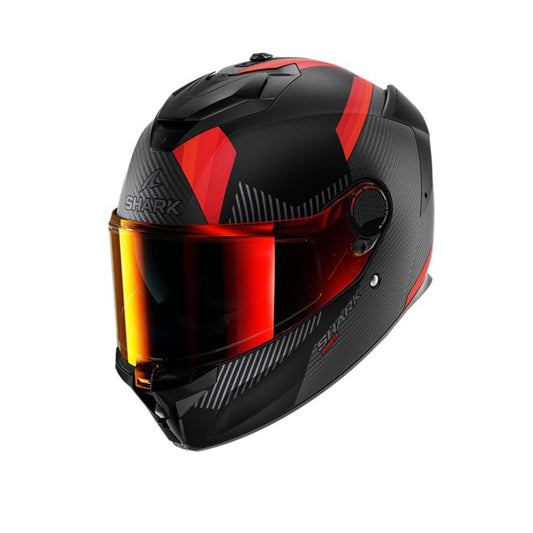 SHARK SPARTAN GT PRO CARBON Moto Integrali Caschi Rosso Grigio