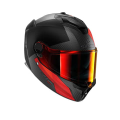 SHARK SPARTAN GT PRO CARBON Moto Integrali Caschi Rosso Grigio