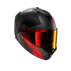 SHARK SPARTAN GT PRO CARBON Moto Integrali Caschi Rosso Grigio 