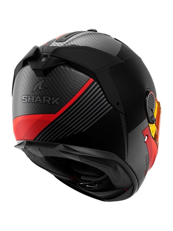 SHARK SPARTAN GT PRO CARBON Moto Integrali Caschi Rosso Grigio