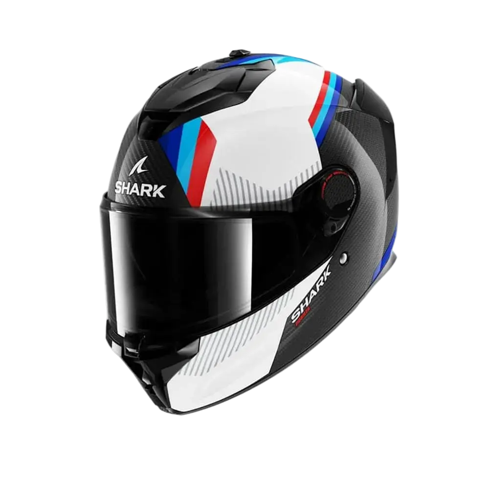SHARK SPARTAN GT PRO Carbon Integrali Caschi Bianco Blu 