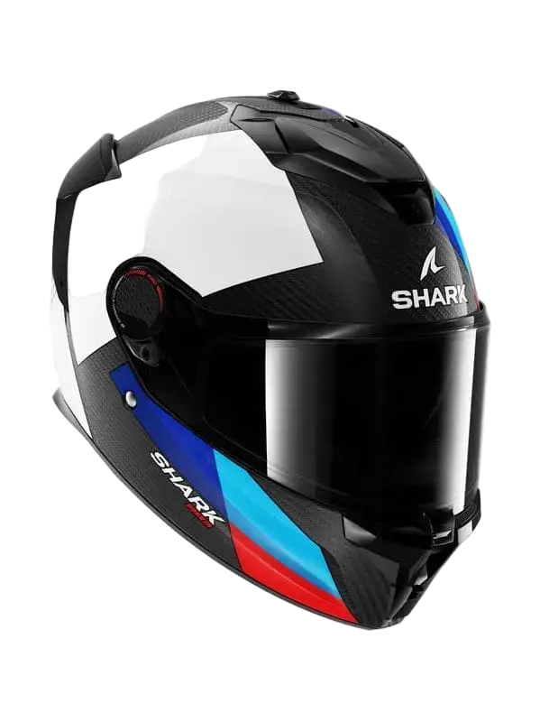 SHARK SPARTAN GT PRO Carbon Integrali Caschi Bianco Blu 
