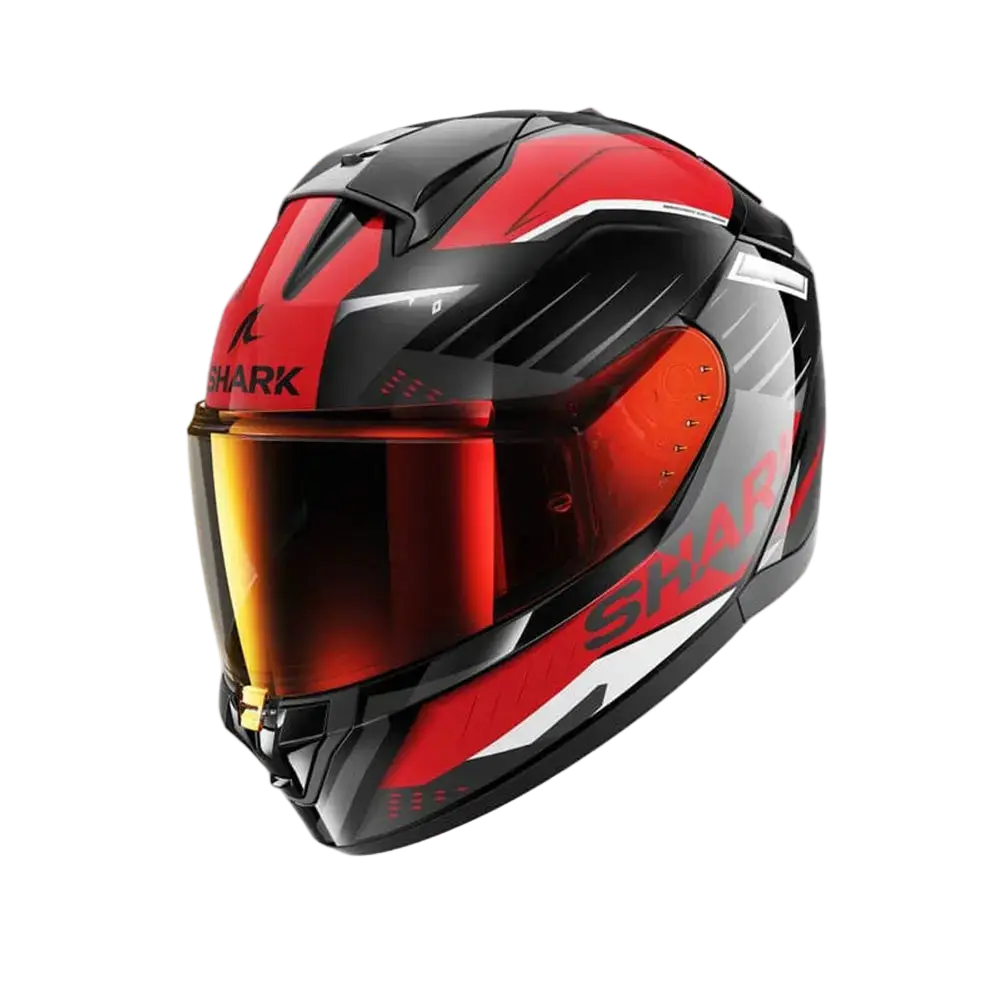 SHARK RIDILL 2 Moto Integrali Caschi Nero Antracite Rosso 
