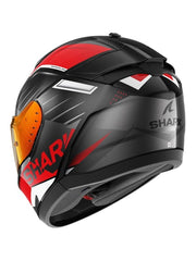 SHARK RIDILL 2 Moto Integrali Caschi Nero Antracite Rosso 