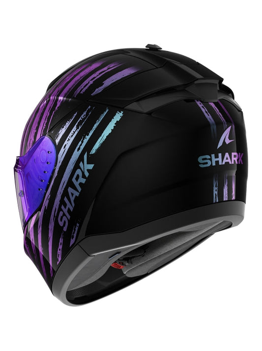 SHARK RIDILL 2 Moto Integrali Caschi Nero Blu Viola