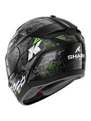 Shark RIDILL 2 Moto Integrali Caschi Nero Argento Verde 