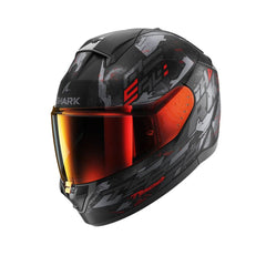 SHARK RIDILL 2 MOLOKAI MOTO INTEGRALI CASCHI NERO ROSSO ANTRACITE 