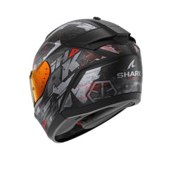 SHARK RIDILL 2 MOLOKAI MOTO INTEGRALI CASCHI NERO ROSSO ANTRACITE 