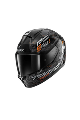 SHARK RIDILL 2 Integrali Moto Caschi Nero Argento Arancione 