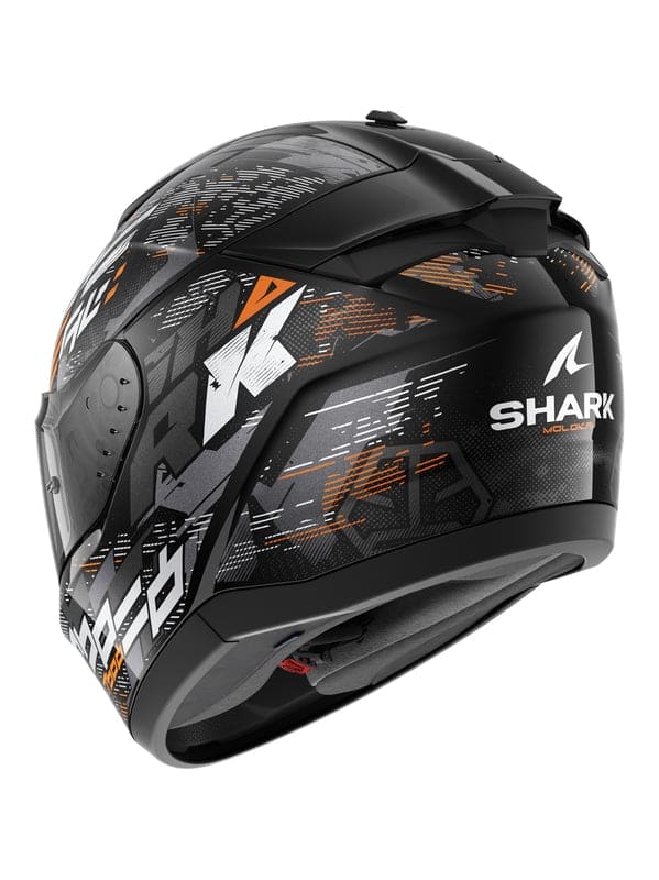 SHARK RIDILL 2 Integrali Moto Caschi Nero Argento Arancione