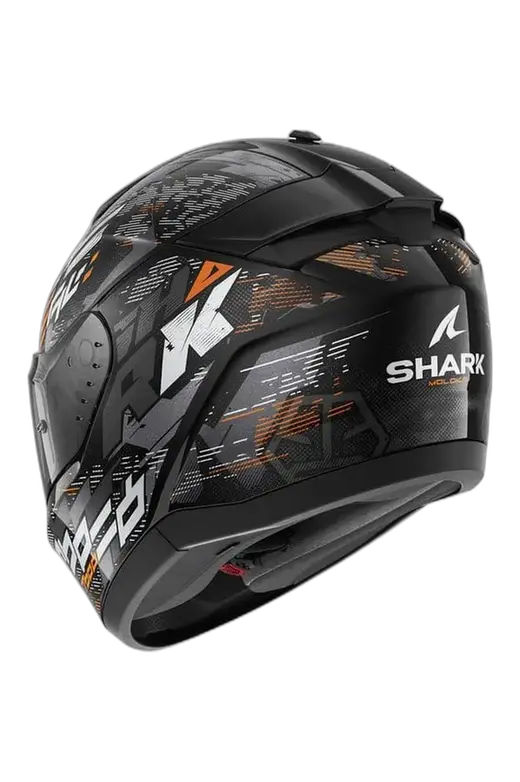 SHARK RIDILL 2 Integrali Moto Caschi Nero Argento Arancione 