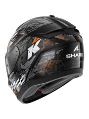 SHARK RIDILL 2 Integrali Moto Caschi Nero Argento Arancione