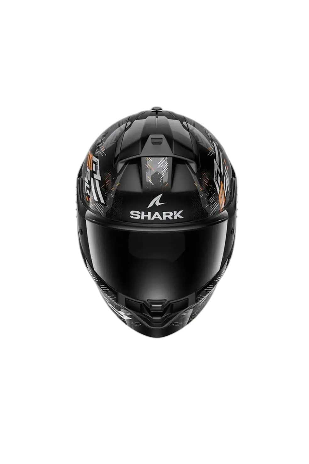 SHARK RIDILL 2 Integrali Moto Caschi Nero Argento Arancione 