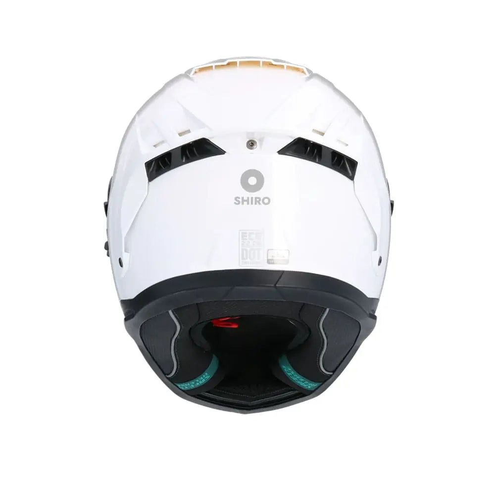 SHIRO FF939 Alpha Moto Integrali Caschi Bianco Perla 