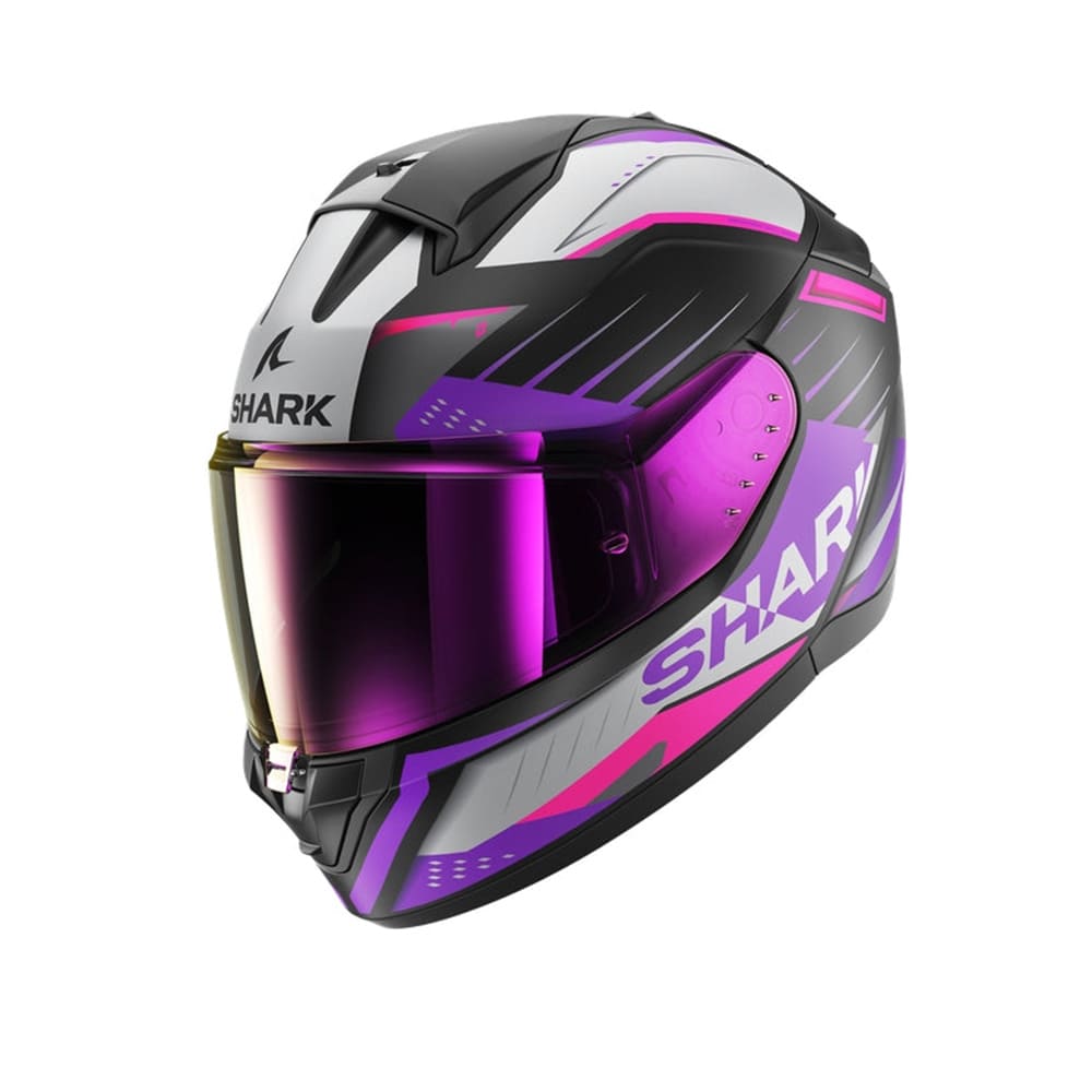 SHARK RIDILL 2 Moto Integrali Caschi Nero Grigio Rosa