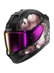 SHARK D-SKWAL 3 Moto Integrali Caschi Nero Opaco Viola Oro